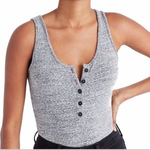 NWT: Madewell Knit Henley Bodysuit